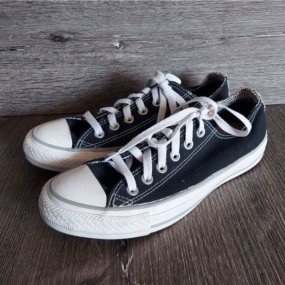 Converse Black and White Women's Sneakers - Picture 4 of 8